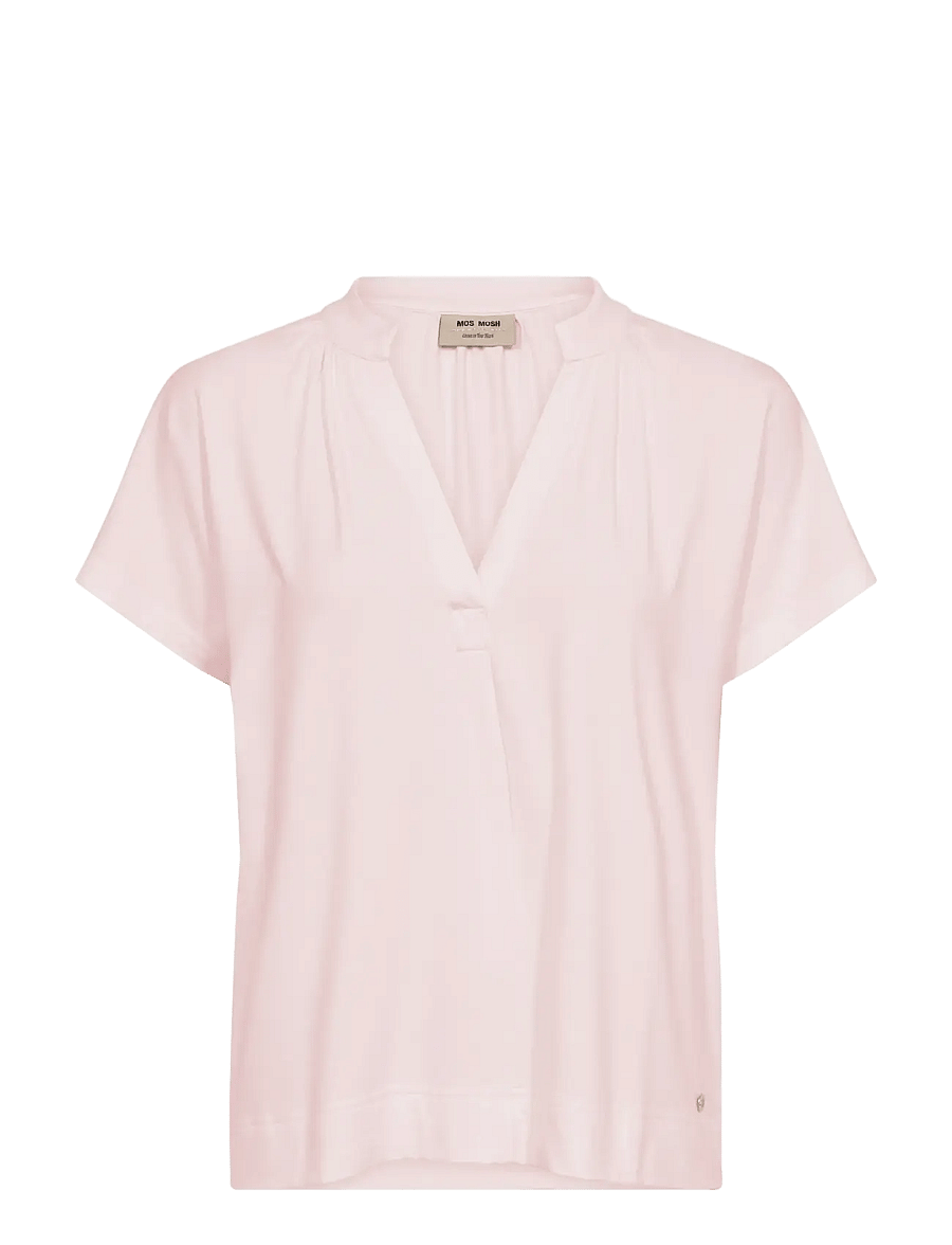 MOS MOSH - MMShira Tee - kurzärmelige blusen - ballet slipper - 1