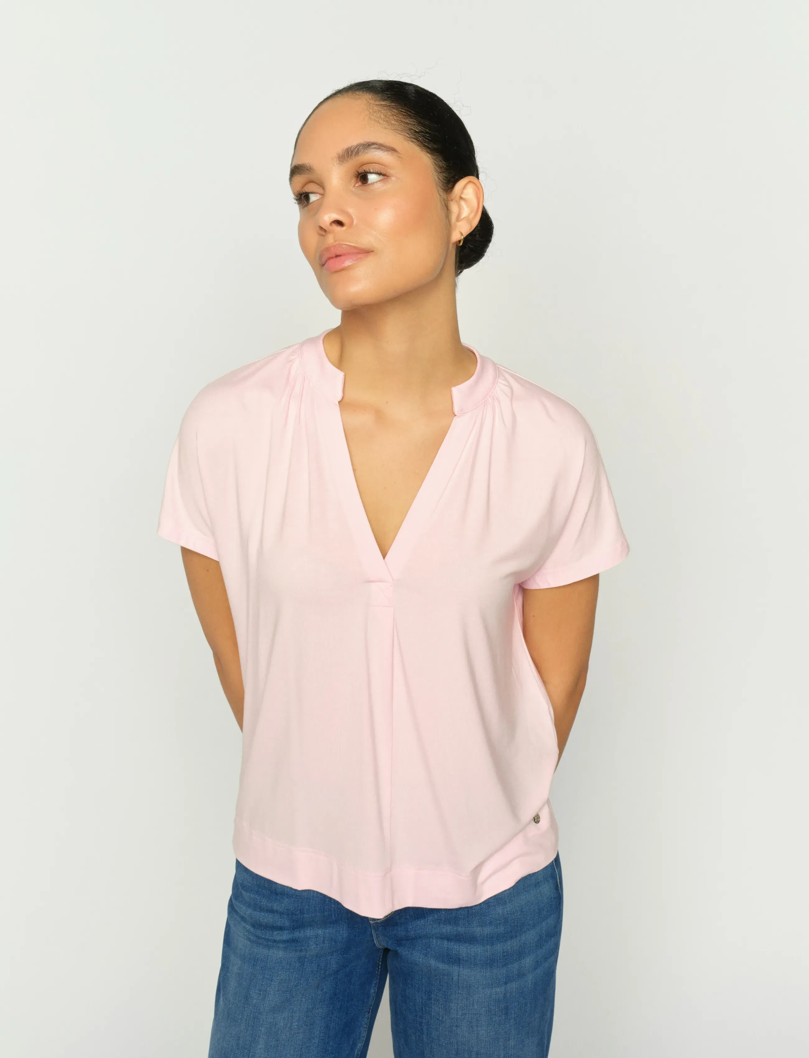 MOS MOSH - MMShira Tee - kurzärmelige blusen - ballet slipper - 4
