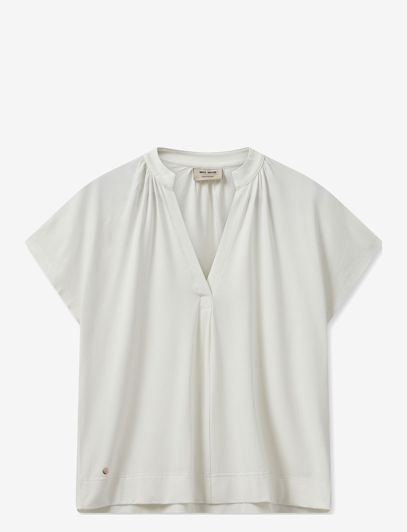 MOS MOSH - MMShira Tee - kortærmede bluser - ecru - 0