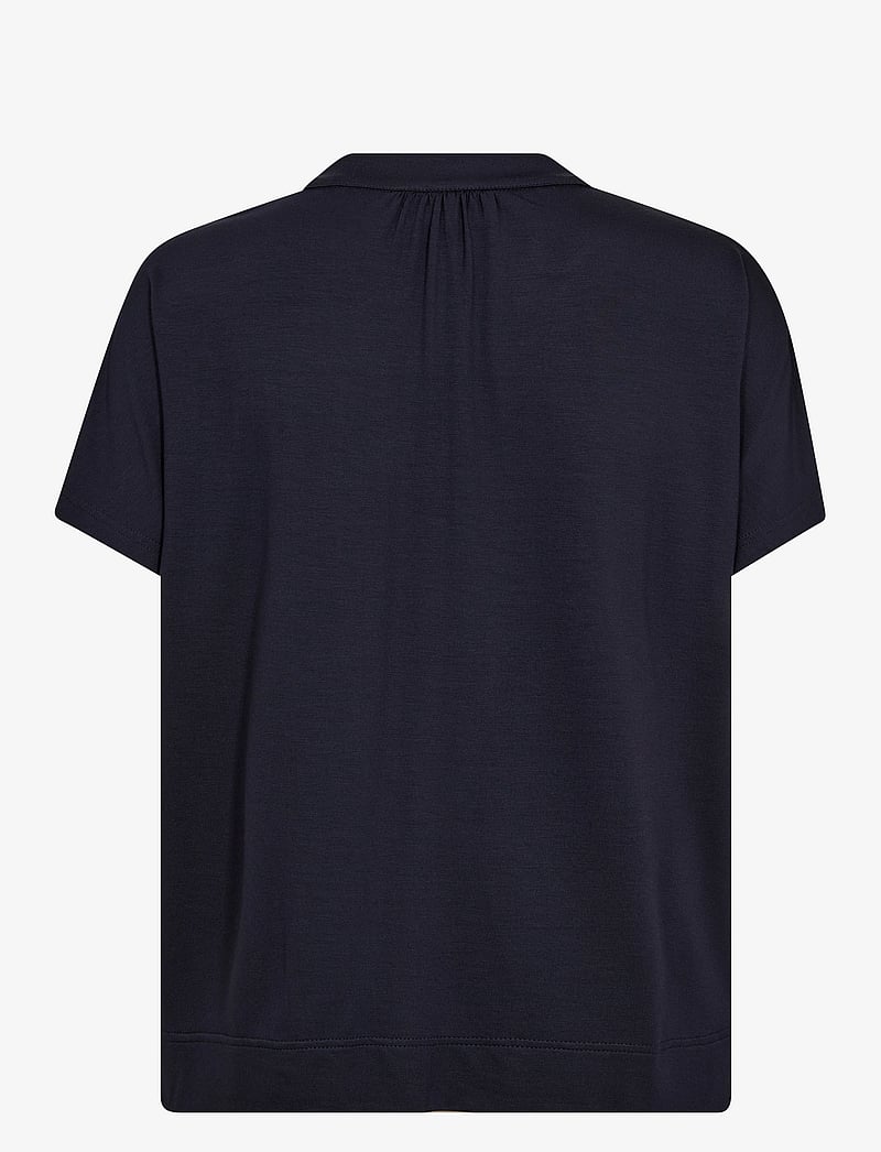 MOS MOSH - MMShira Tee - kurzämlige blusen - salute navy - 1