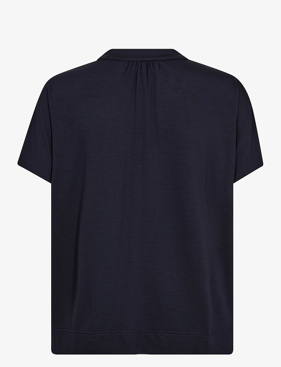 MOS MOSH - MMShira Tee - kurzärmelige blusen - salute navy - 1