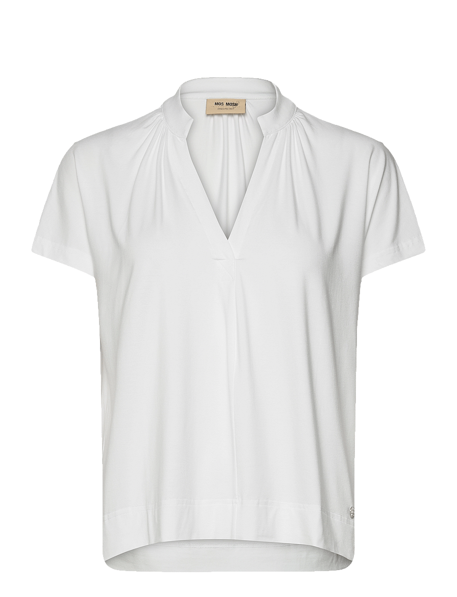 MOS MOSH - MMShira Tee - kortärmade blusar - white - 0