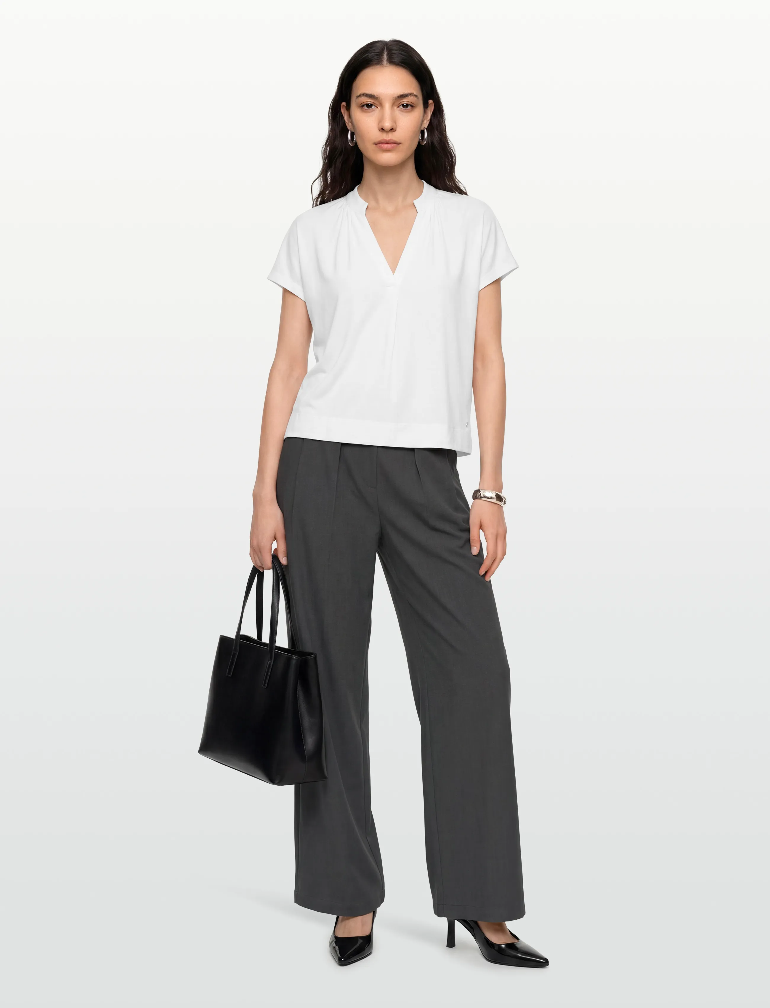 MOS MOSH Mmshira Tee, S, White, Bluser > Kortærmede, Dame