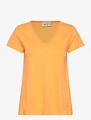 MOS MOSH - MMTulli V-SS Basic Tee - t-shirts - blazing orange - 0