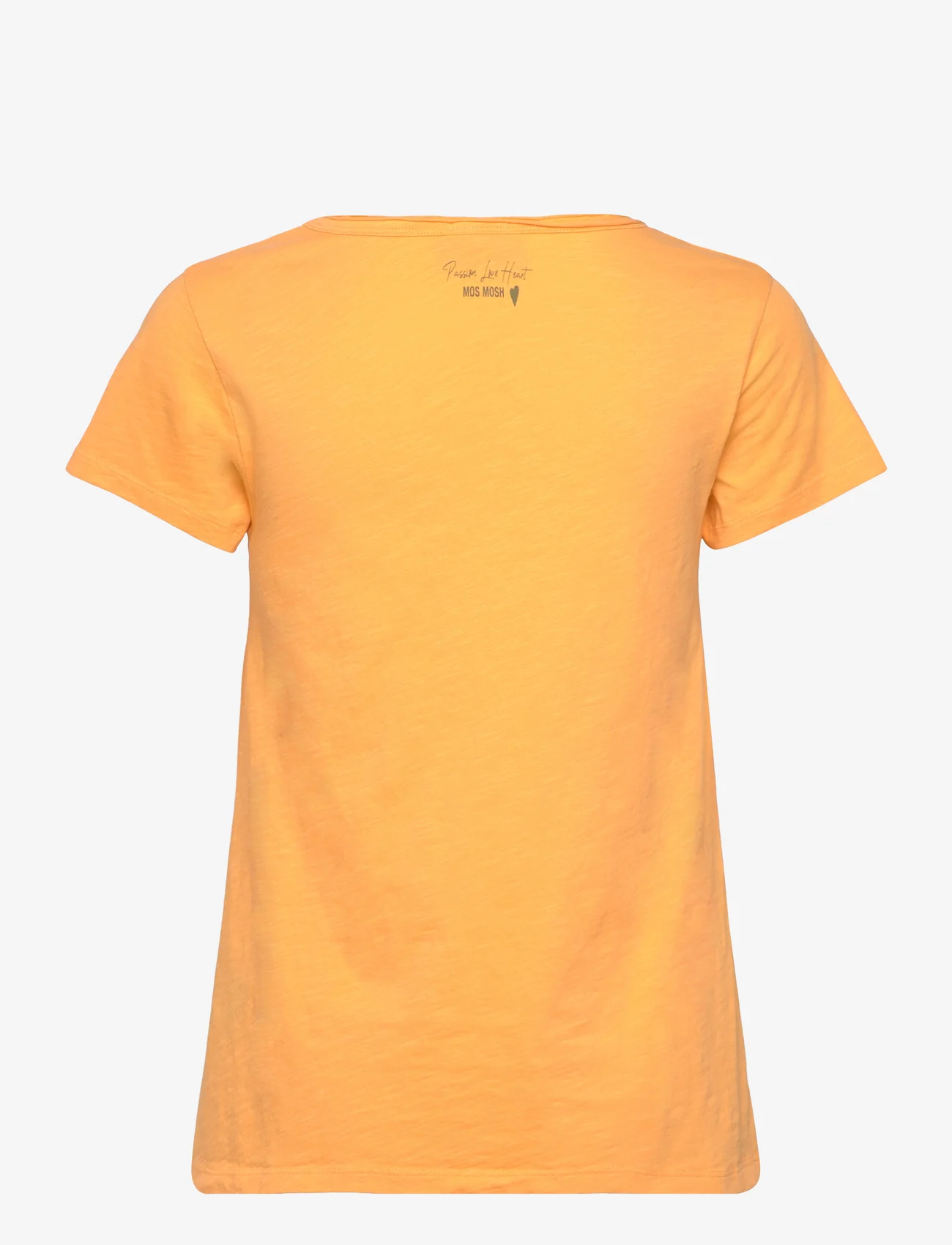 MOS MOSH - MMTulli V-SS Basic Tee - t-shirts - blazing orange - 1