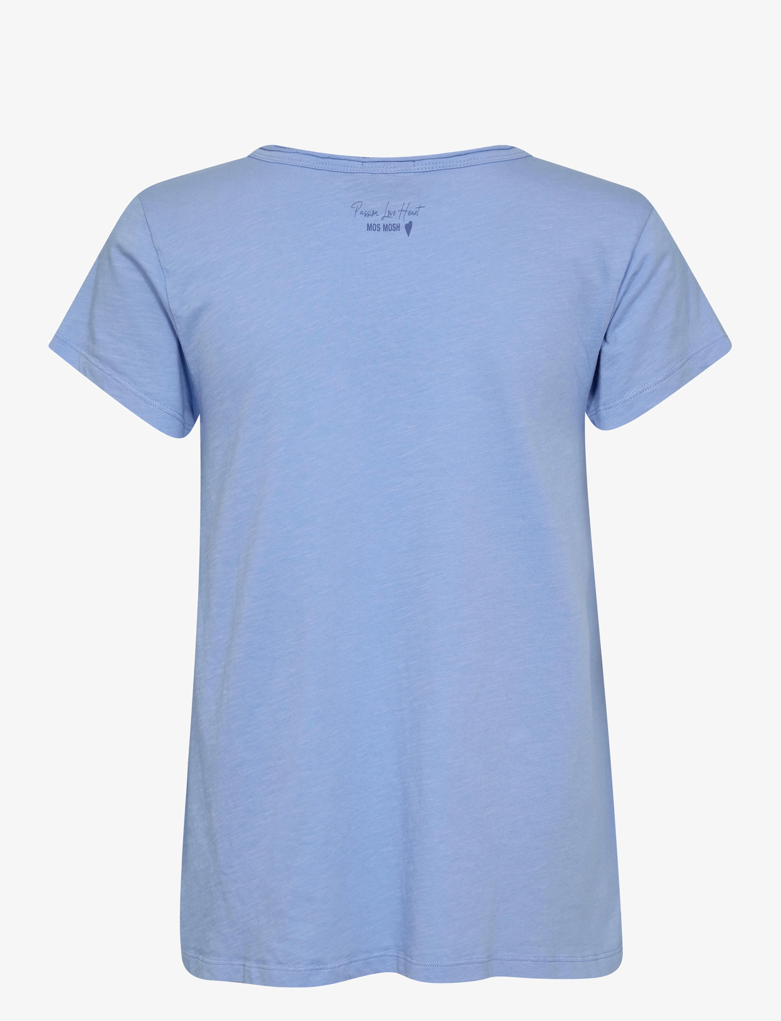 MOS MOSH - MMTulli V-SS Basic Tee - t-shirts - hydrangea - 1
