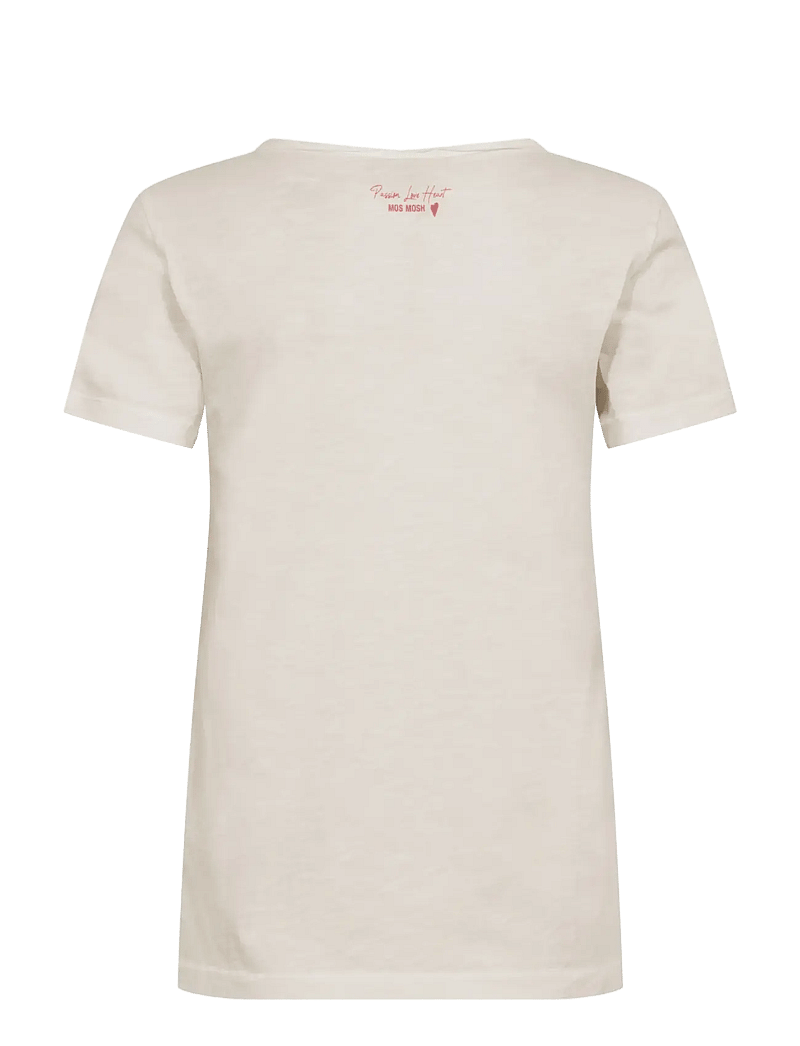 MOS MOSH - MMAstin Basic Tee - t-särgid - ecru - 1