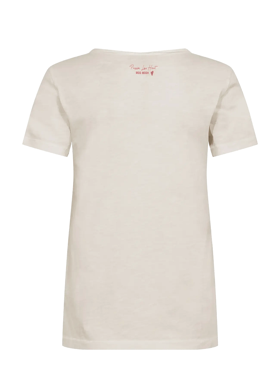 MOS MOSH - MMAstin Basic Tee - t-shirts - ecru - 1