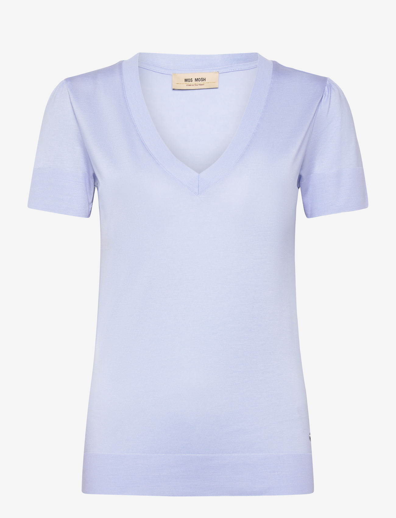 MOS MOSH - MMSink V-SS Tee - t-shirts - brunnera blue - 1