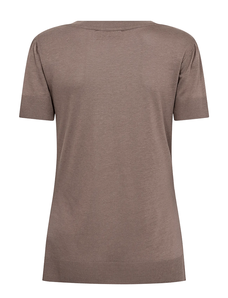 MOS MOSH - MMSink V-SS Tee - t-shirts - coffee quartz - 1