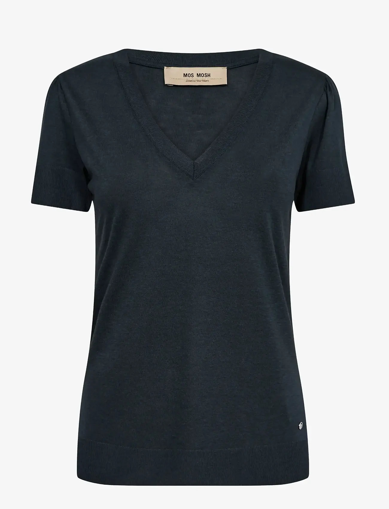 MOS MOSH - MMSink V-SS Tee - t-shirts - salute navy - 0