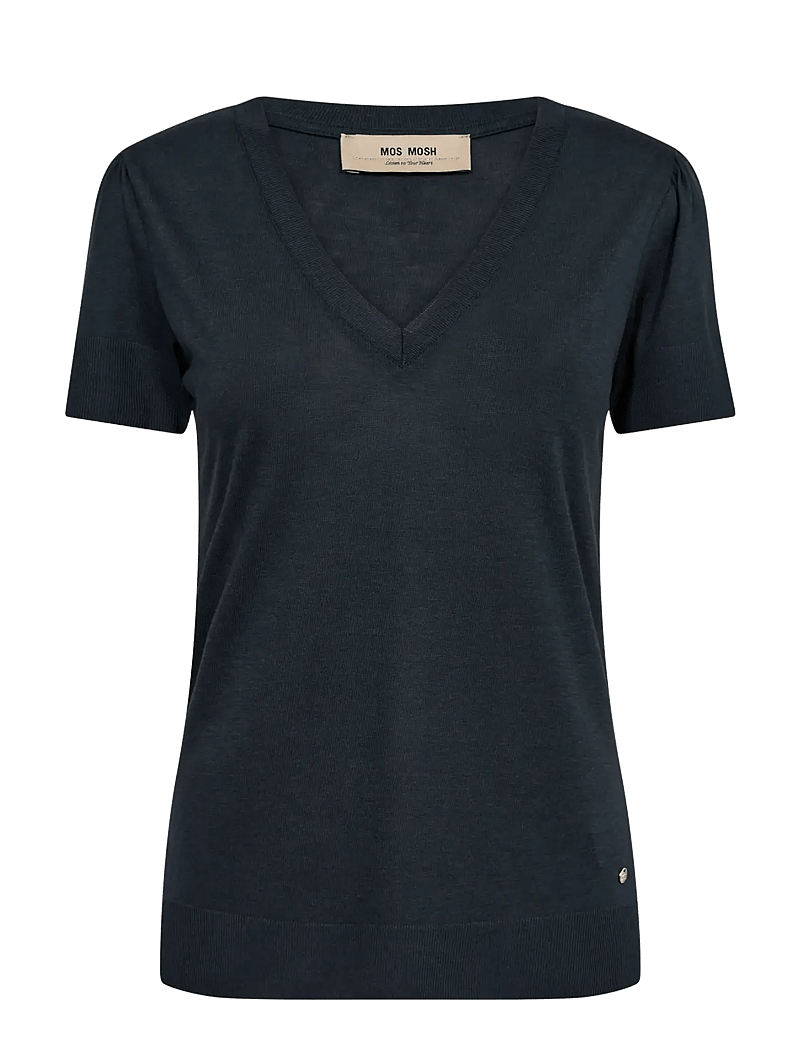 MOS MOSH - MMSink V-SS Tee - t-shirts - salute navy - 0