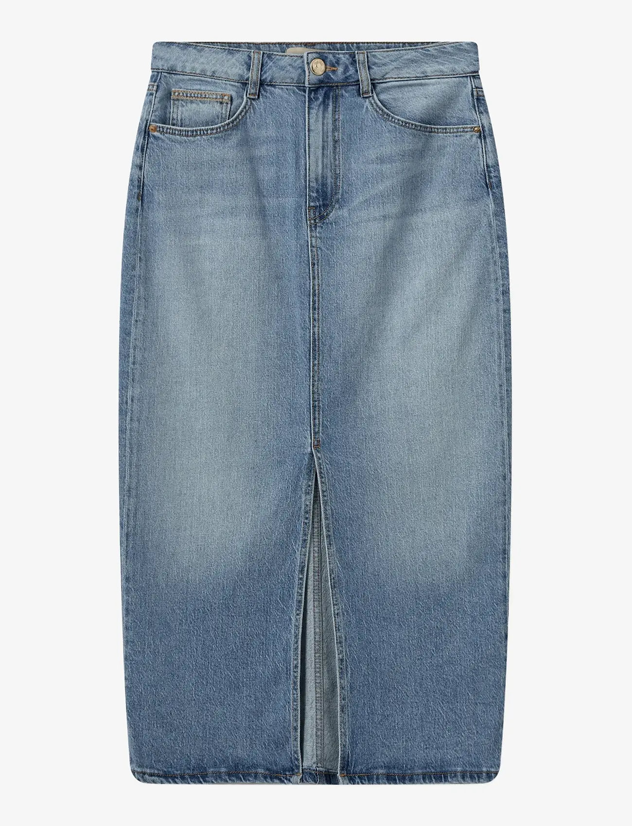 MOS MOSH - MMMella Denim Skirt - teksaseelikud - blue - 0