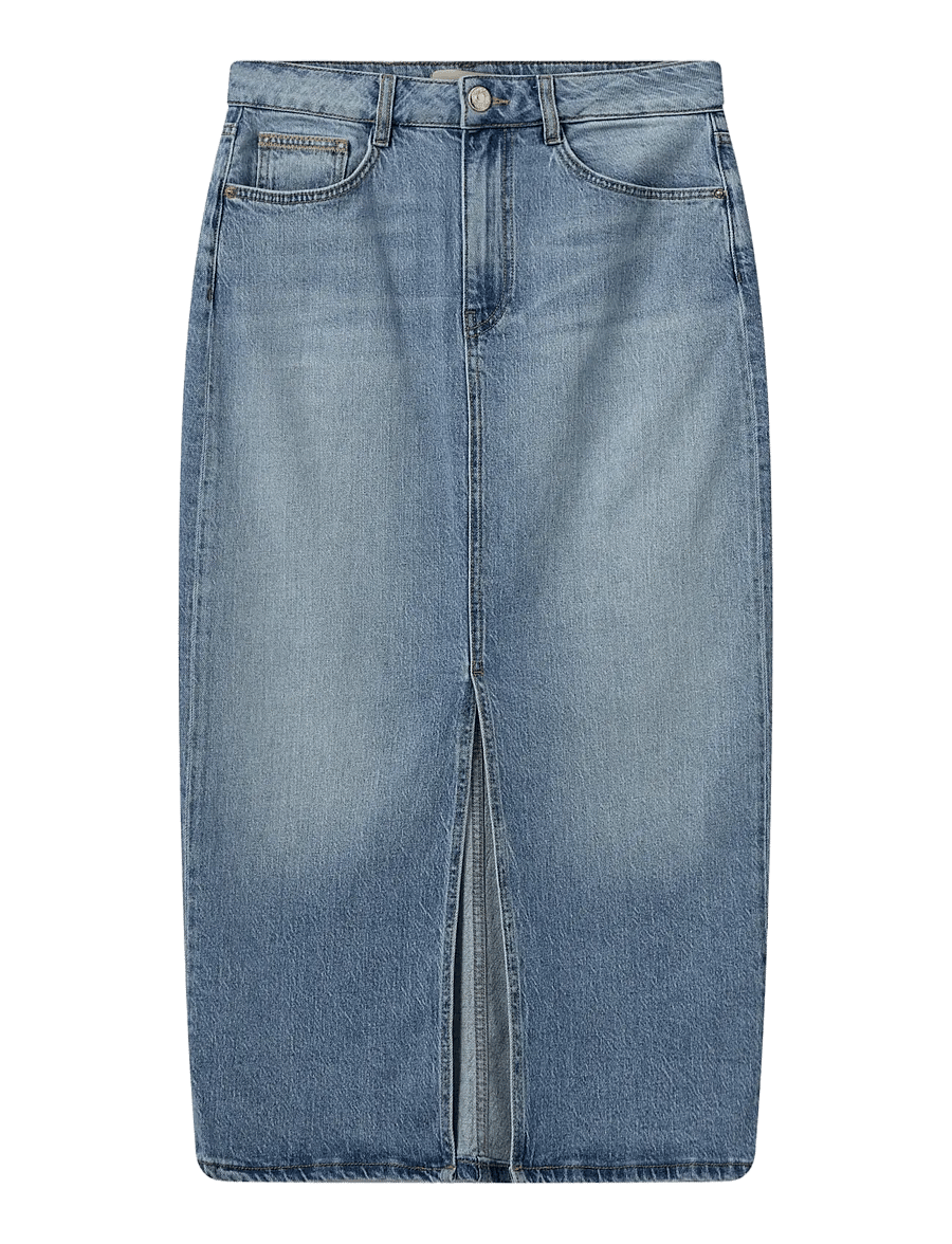 MOS MOSH - MMMella Denim Skirt - teksaseelikud - blue - 0