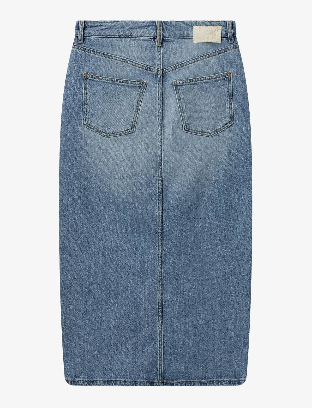 MOS MOSH - MMMella Denim Skirt - teksaseelikud - blue - 1