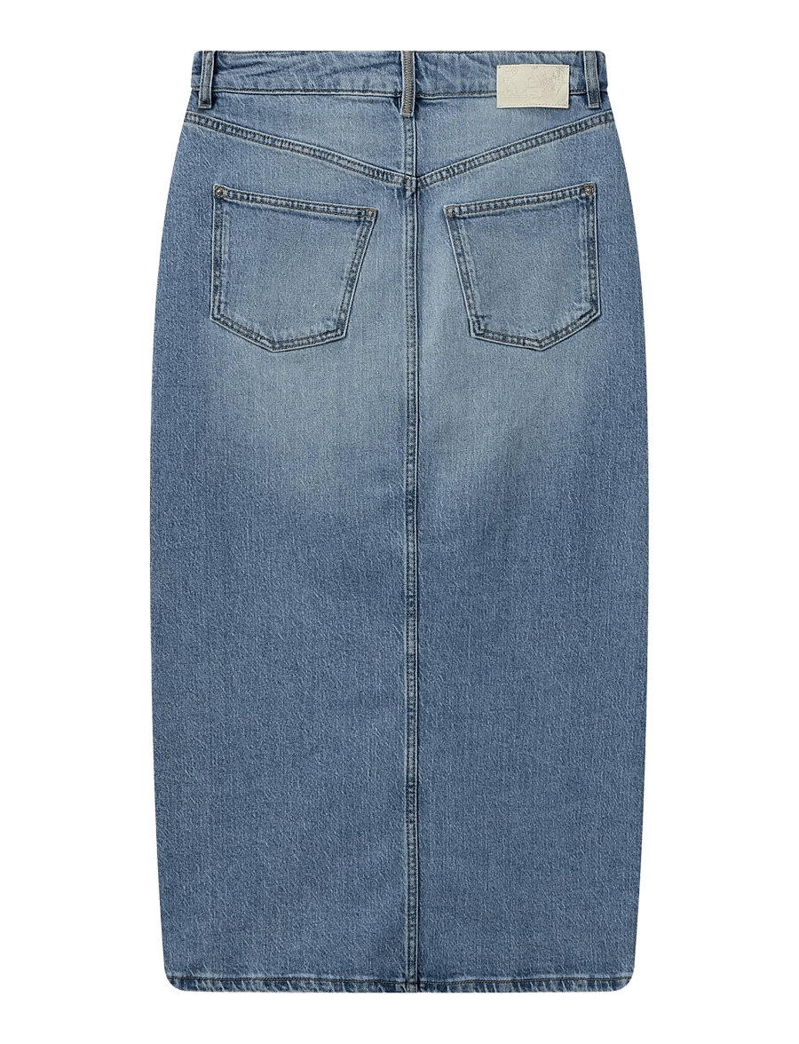 MOS MOSH - MMMella Denim Skirt - teksaseelikud - blue - 1