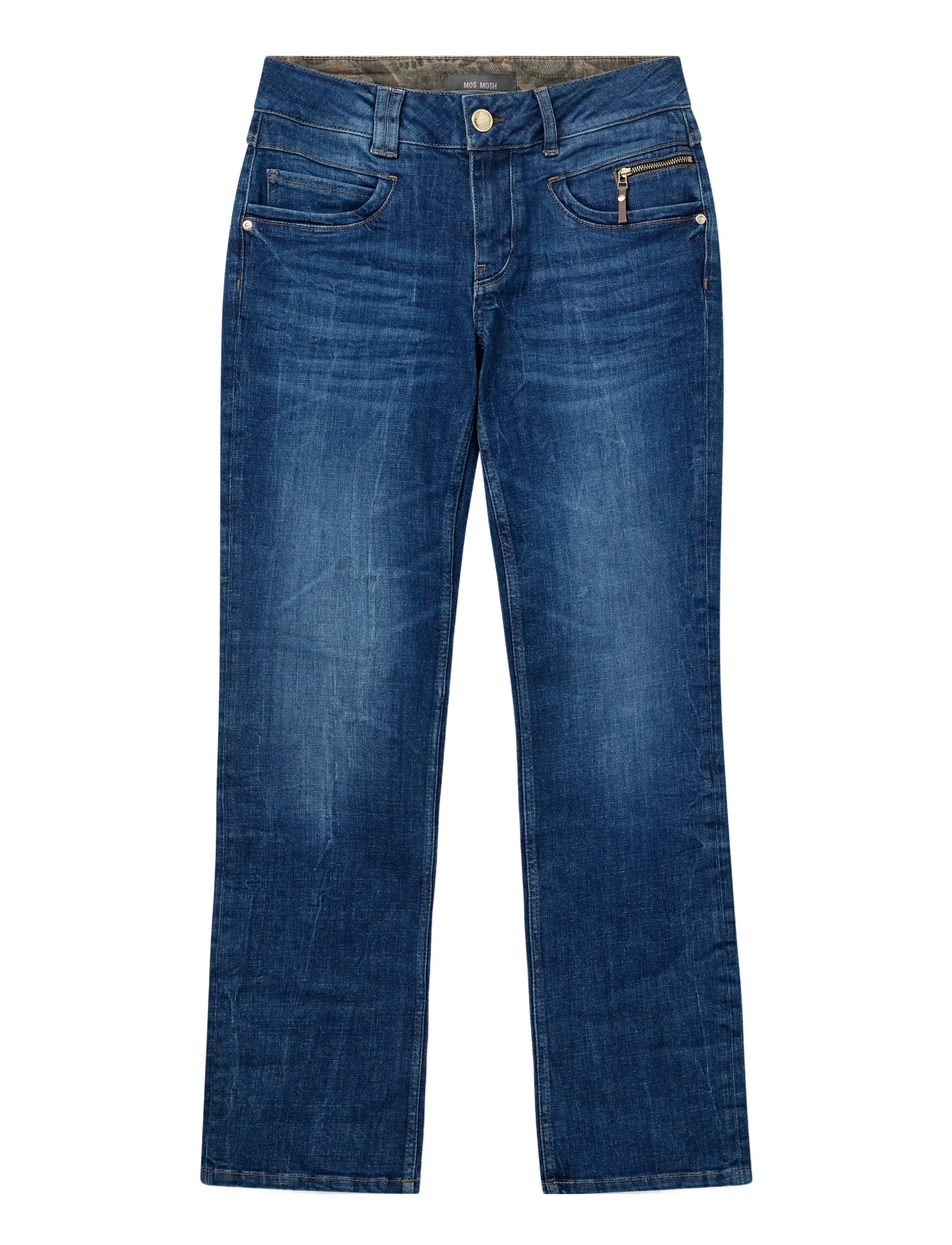 MOS MOSH Mmcarla Naomi Group Jeans, Kvinder, Midt-talje Lige Ben Jeans, Blå, Str: 25 Regular