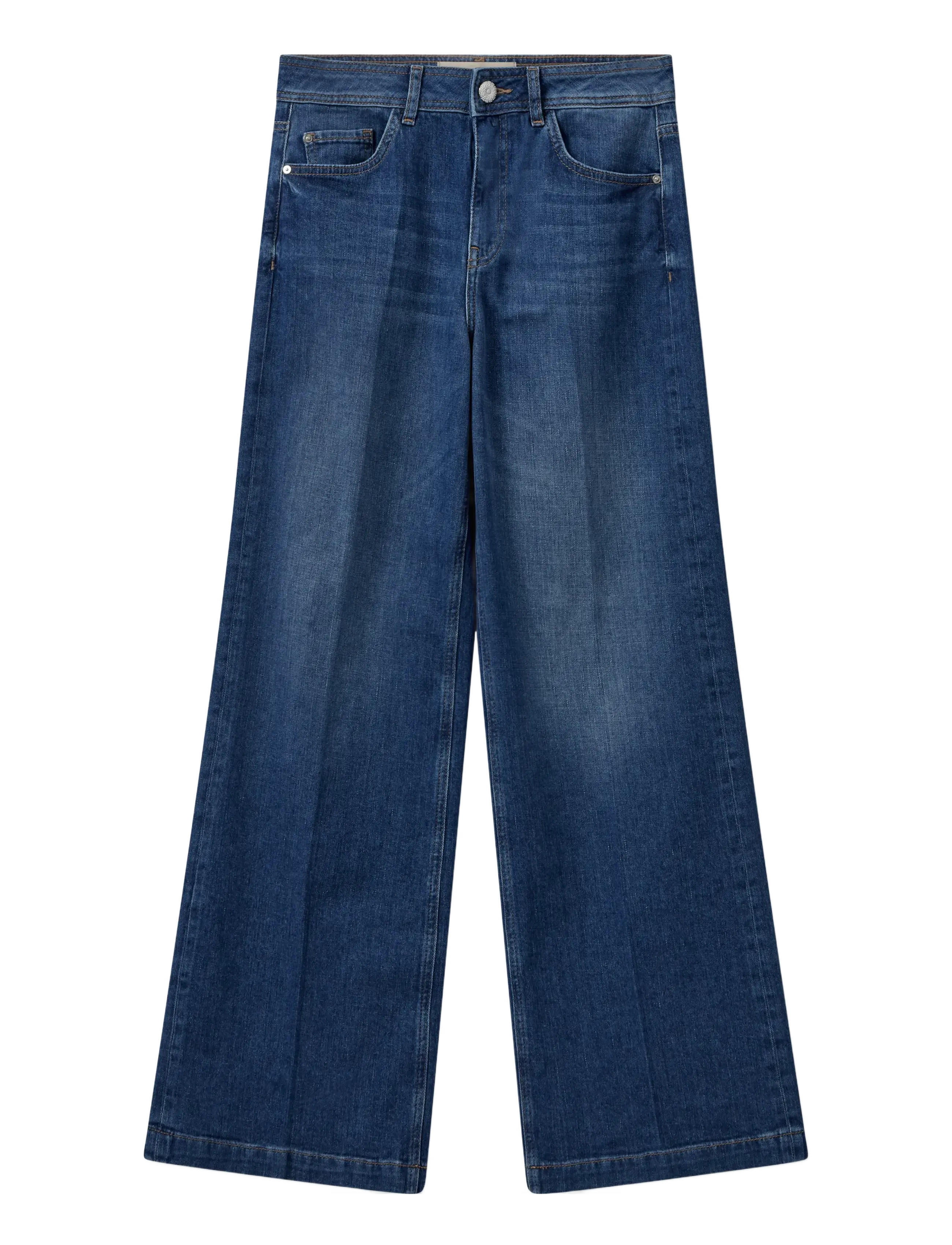 MOS MOSH - MMDara Stina Jeans - leveälahkeiset farkut - dark blue - 0