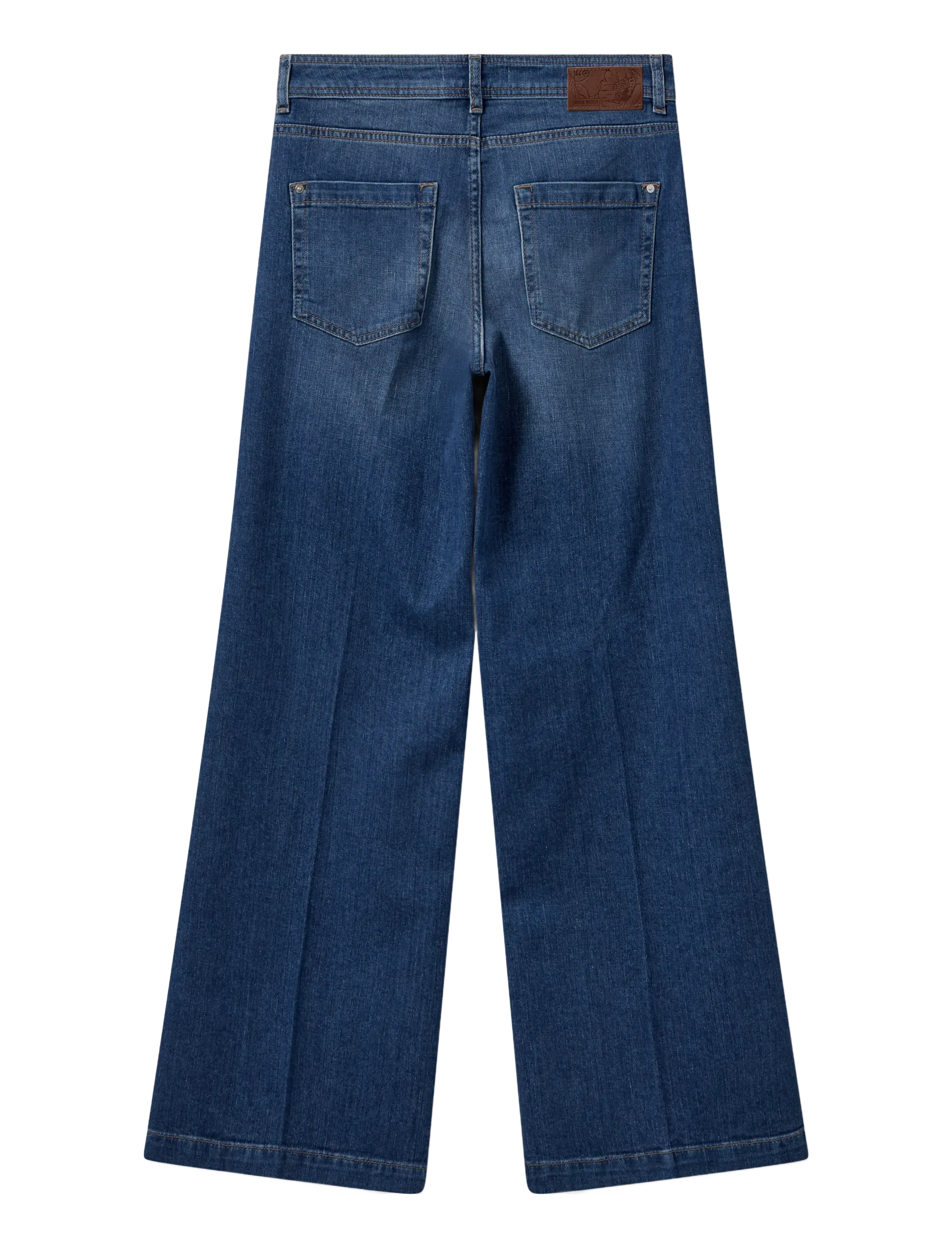 MOS MOSH - MMDara Stina Jeans - leveälahkeiset farkut - dark blue - 1