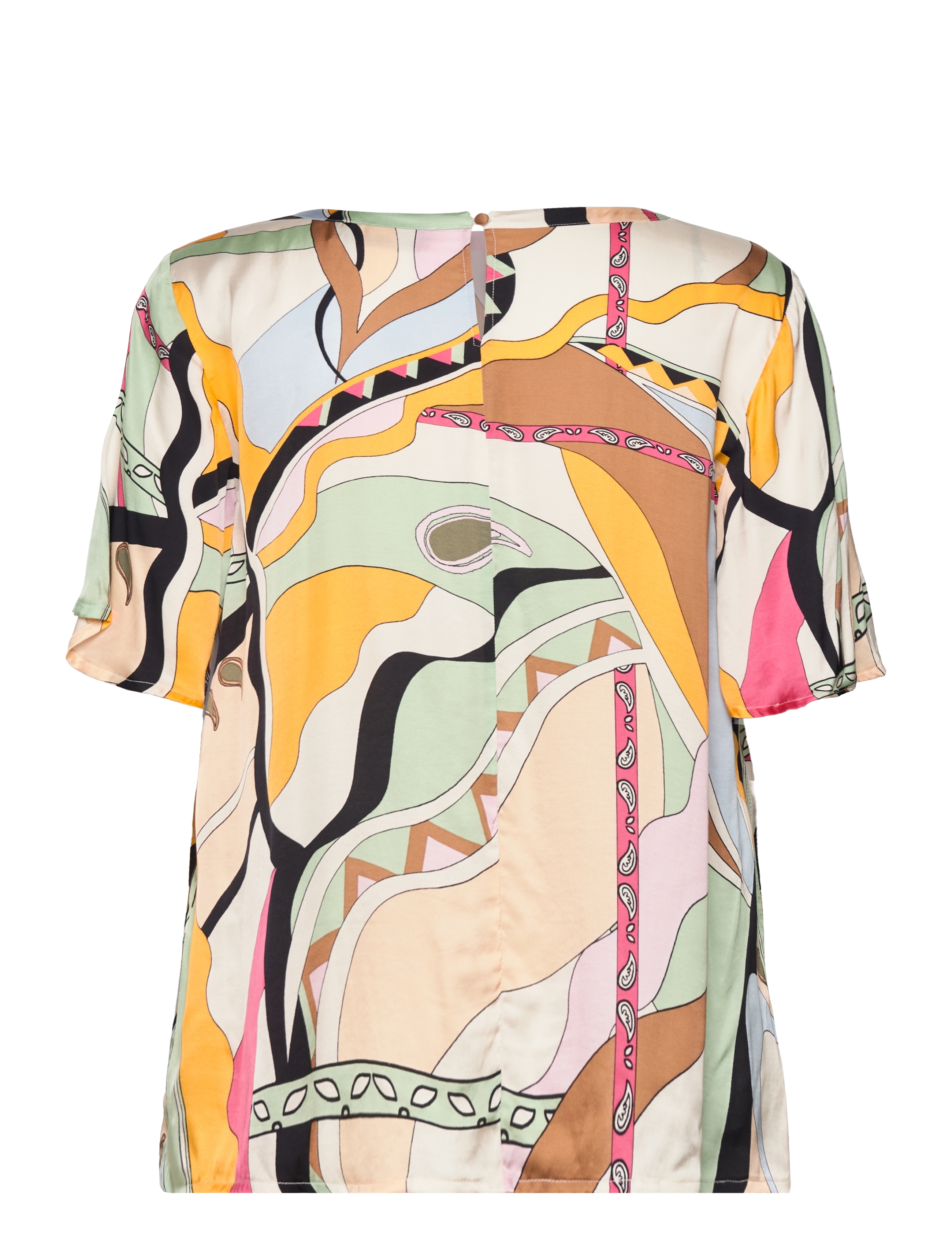 MOS MOSH - MMEvie SS Pictus Blouse - smoke green - 1