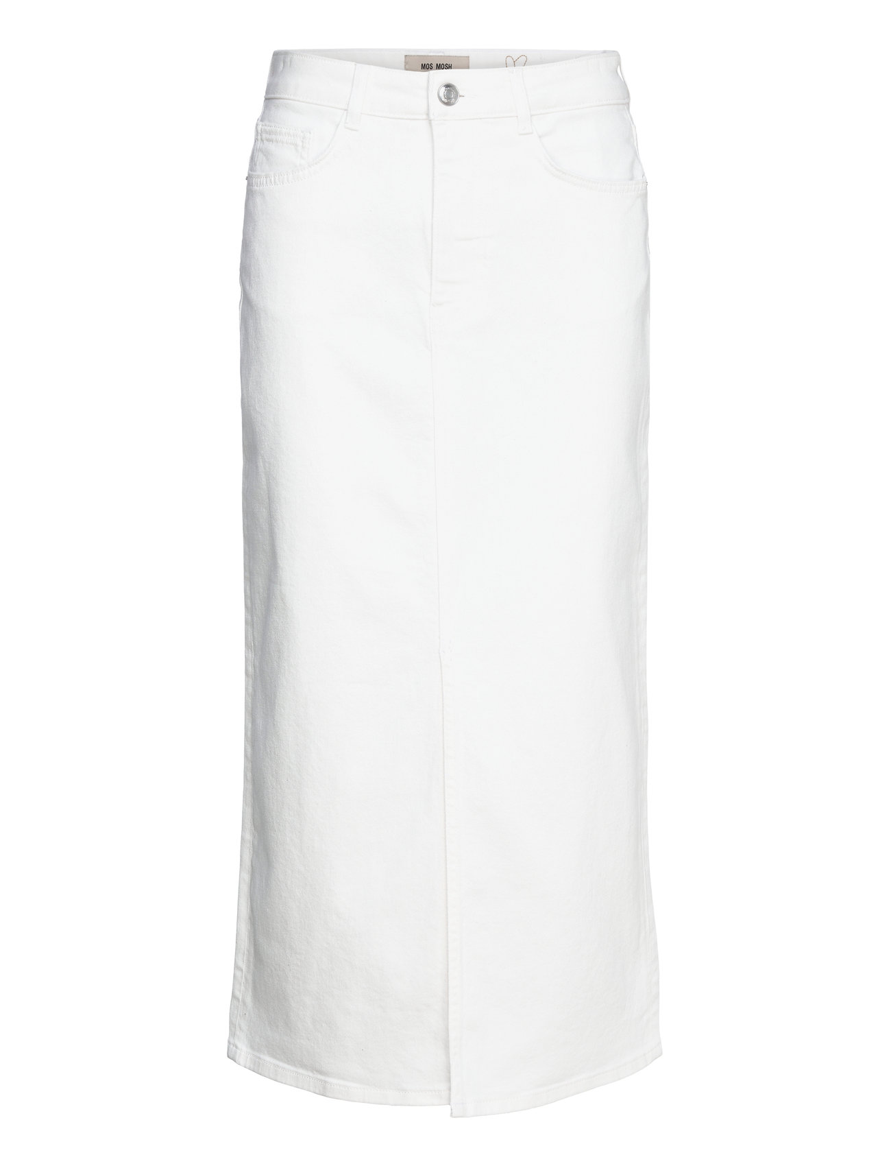 MOS MOSH - MMMella White Denim Skirt - midi-röcke - white - 0