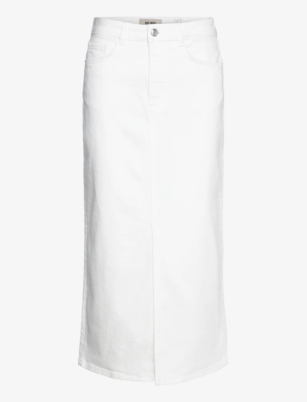 MOS MOSH - MMMella White Denim Skirt - midi nederdele - white - 0