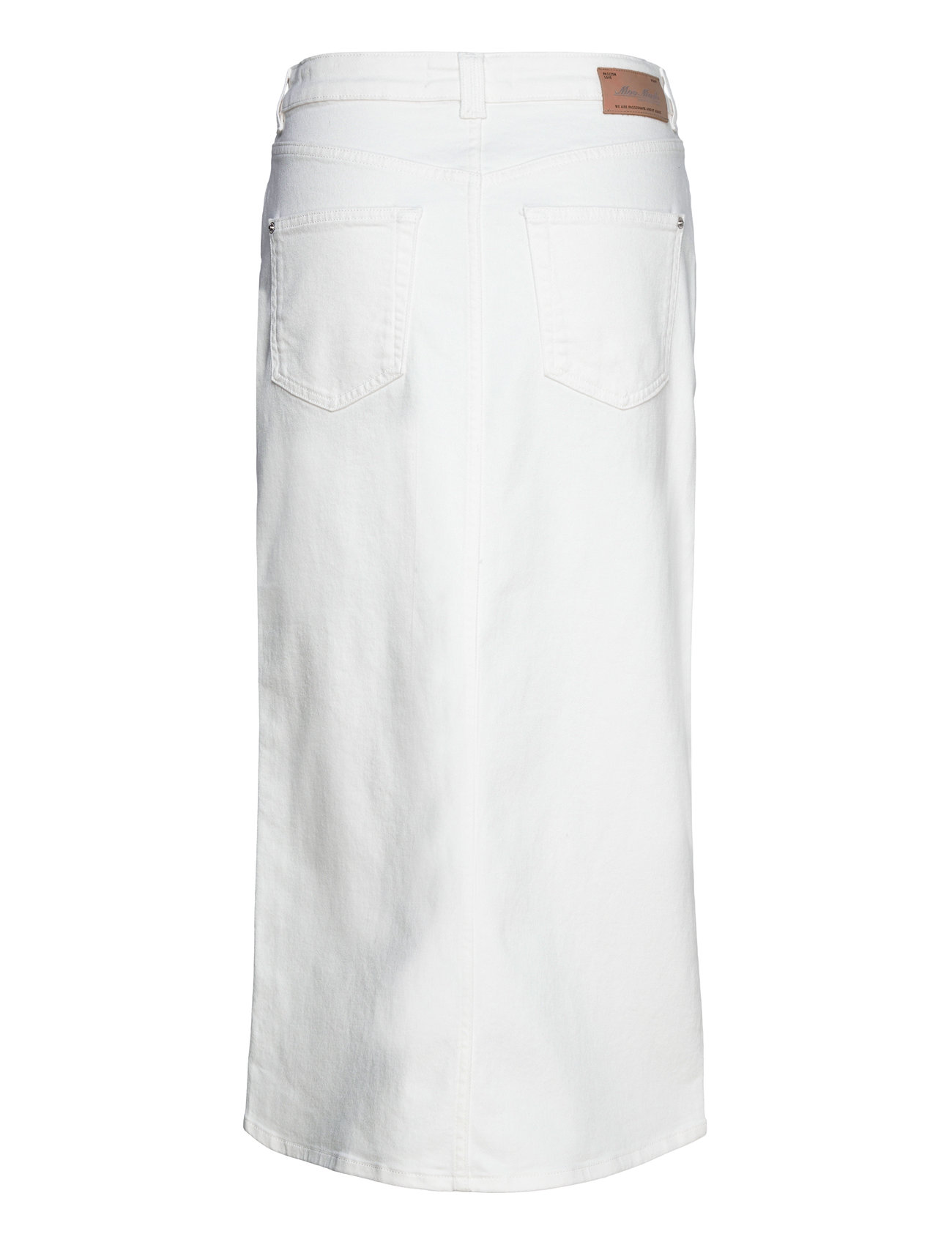 MOS MOSH - MMMella White Denim Skirt - midi-röcke - white - 1