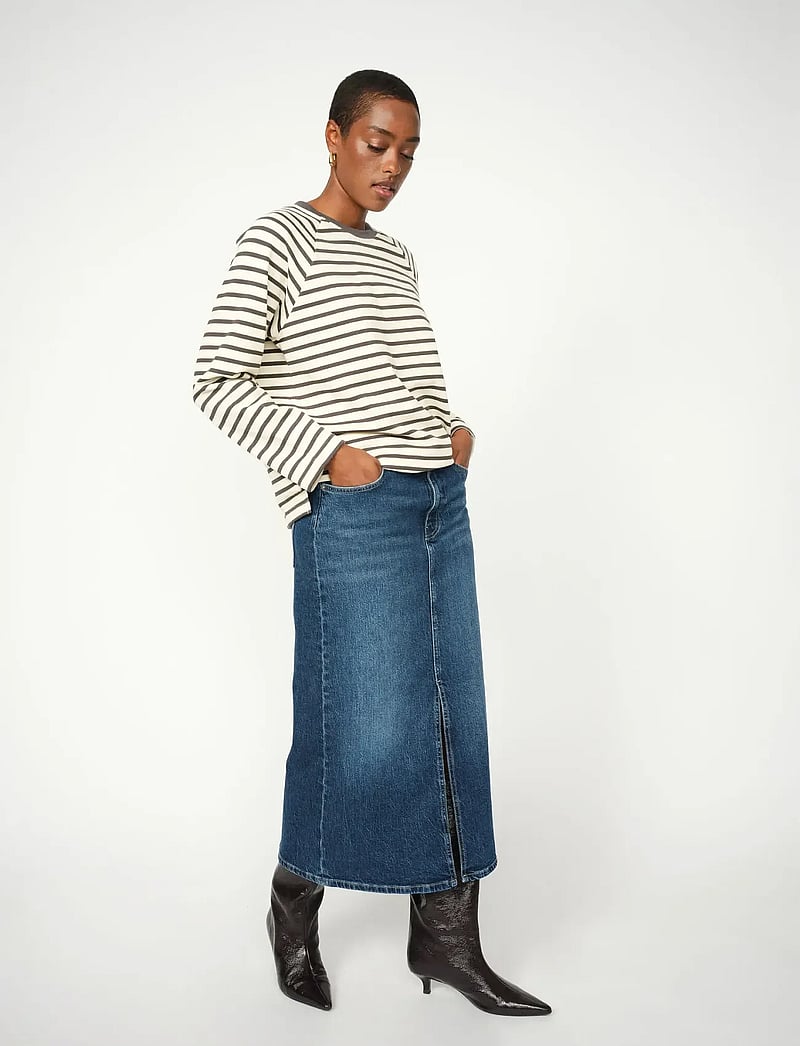 MOS MOSH - MMMella Denim Skirt - teksaseelikud - dark blue - 0