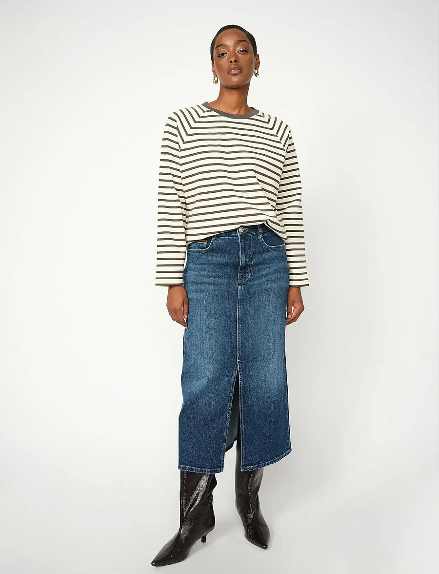 MOS MOSH - MMMella Denim Skirt - jeansröcke - dark blue - 3