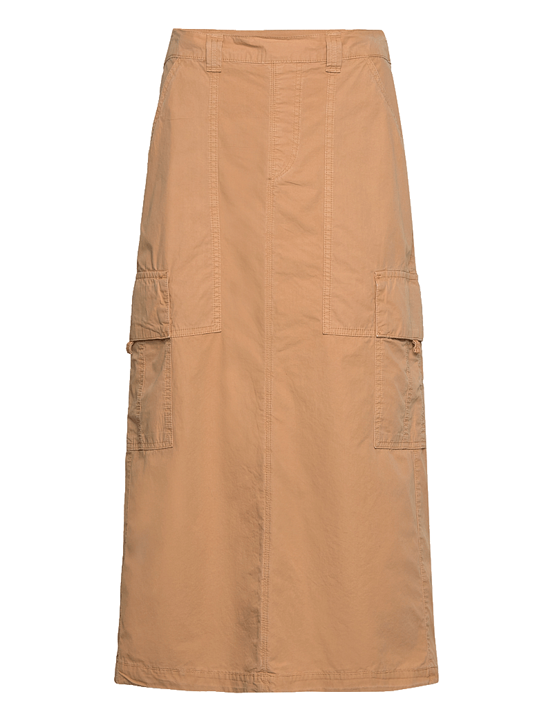 MOS MOSH - MMBreden Cargo Skirt - midi nederdele - tan - 0