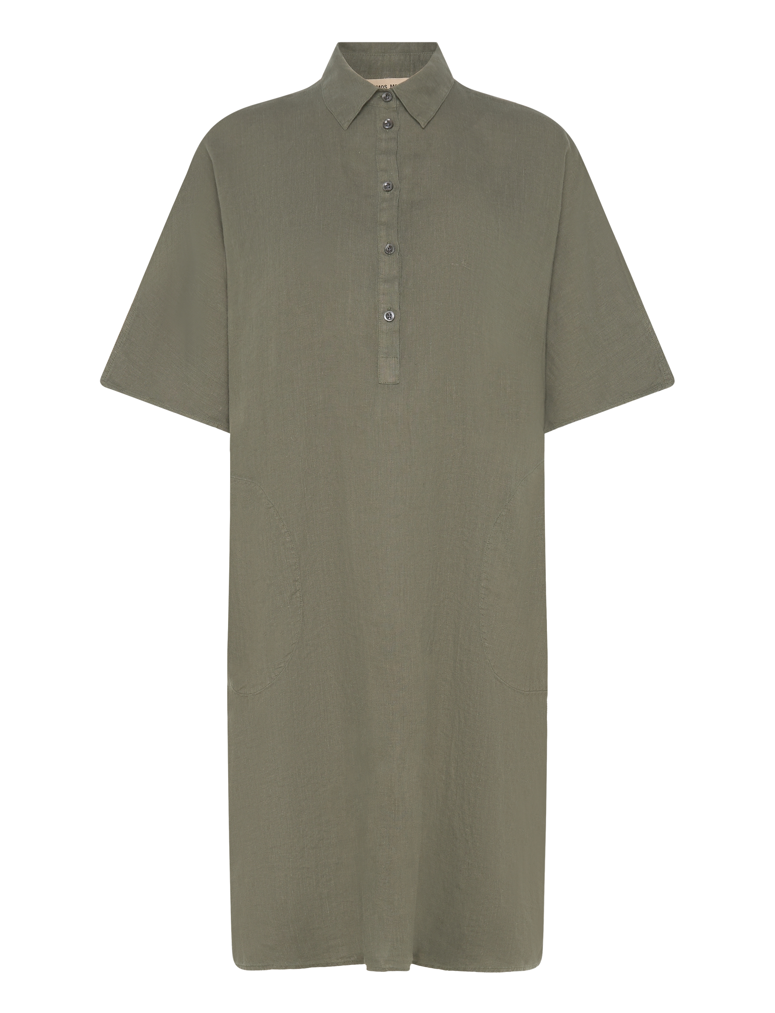 MOS MOSH MMLowana Linen Dress - Kleider - DUSTY OLIVE / khaki/green