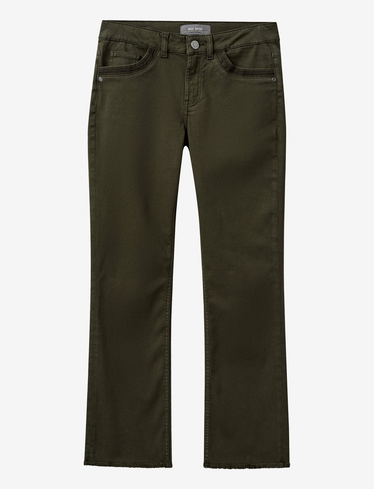 MOS MOSH - MMAshley Baucis Pant - sirge säärega püksid - forest night - 0