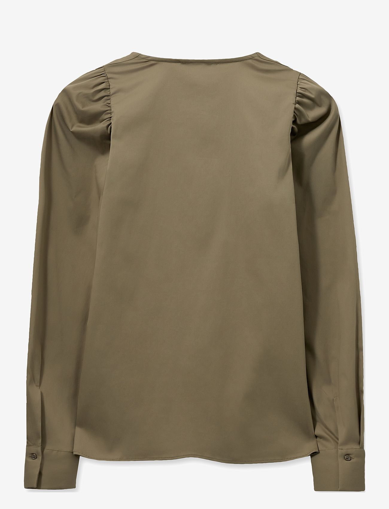 MOS MOSH - MMGigi Slit Blouse - langærmede bluser - mermaid - 1