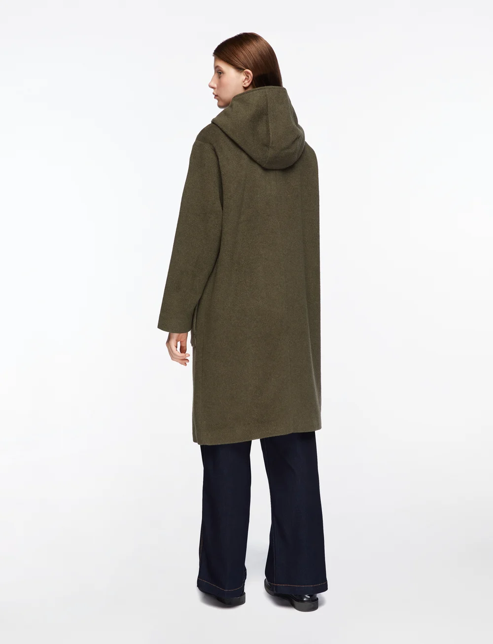 MOS MOSH - MMKenya Hoodie Wool Coat - ullkappor - forest night - 4