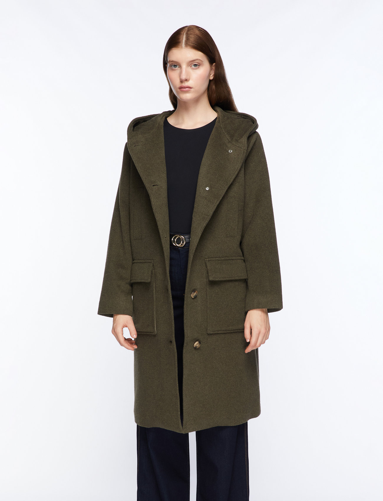 MOS MOSH Mmkenya Hoodie Wool Coat Buy Wool