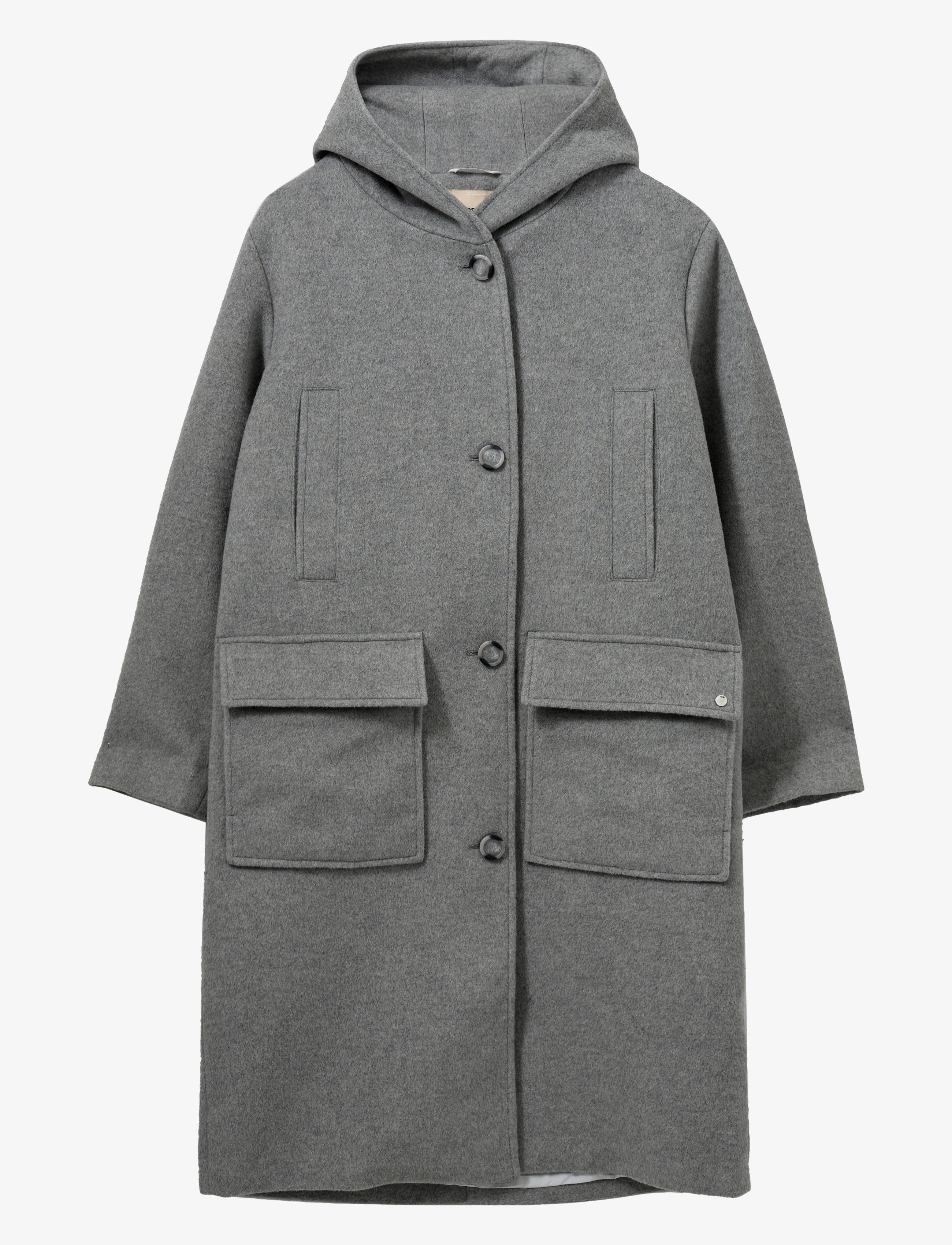 MOS MOSH Mmkenya Hoodie Wool Coat – wool coats – shop at Booztlet