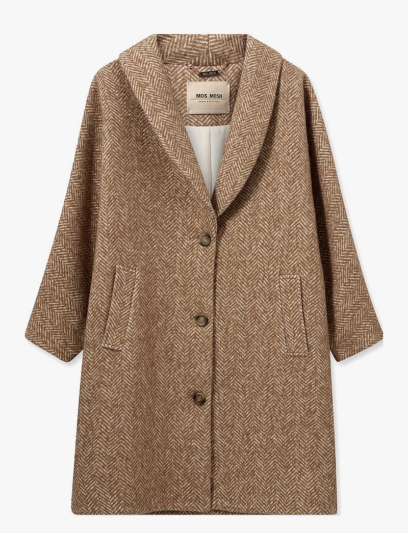 MOS MOSH - MMAdelaide Herringbone Coat - mantlid - tannin - 0