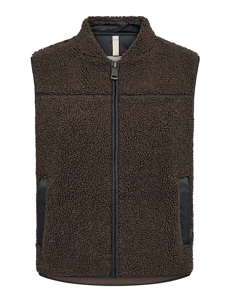 MOS MOSH - MMRowe Teddy Waistcoat - fliis- ja teddy-vestid - delicioso - 0