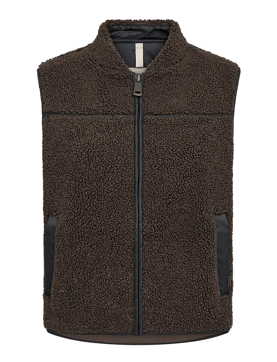 MOS MOSH - MMRowe Teddy Waistcoat - fleece- och teddyvästar - delicioso - 0