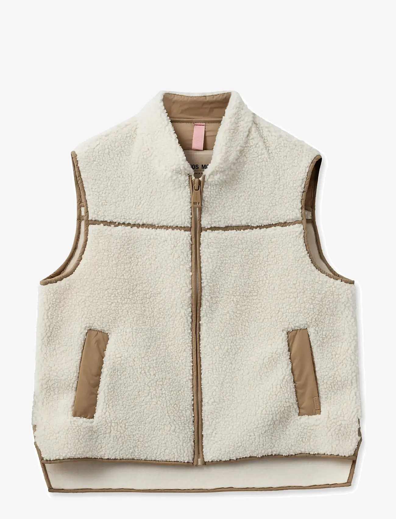 MOS MOSH - MMRowe Teddy Waistcoat - fleece- og teddyvester - ecru - 0