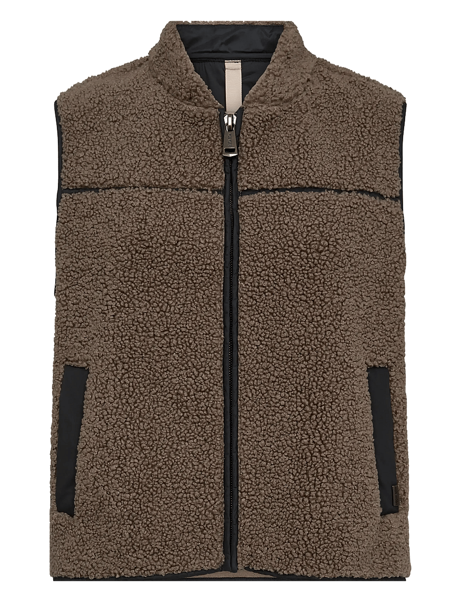 MOS MOSH - MMRowe Teddy Waistcoat - fleece- und teddy-westen - falcon - 1
