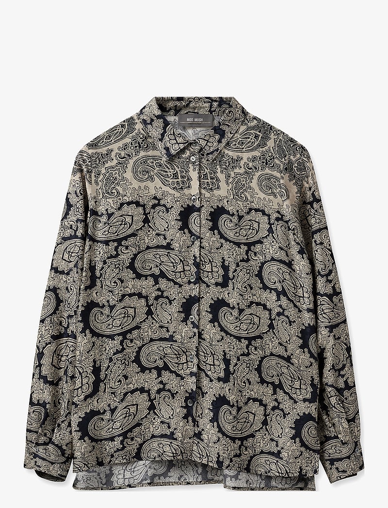 MOS MOSH - MMEike Invert Shirt - pikkade varrukatega särgid - salute navy - 0