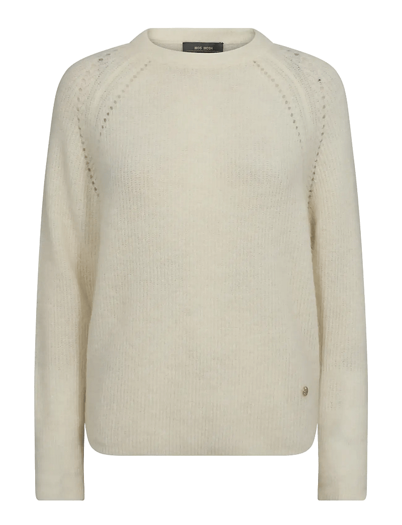 MOS MOSH - MMTammy Thora Knit - striktrøjer - ecru - 0