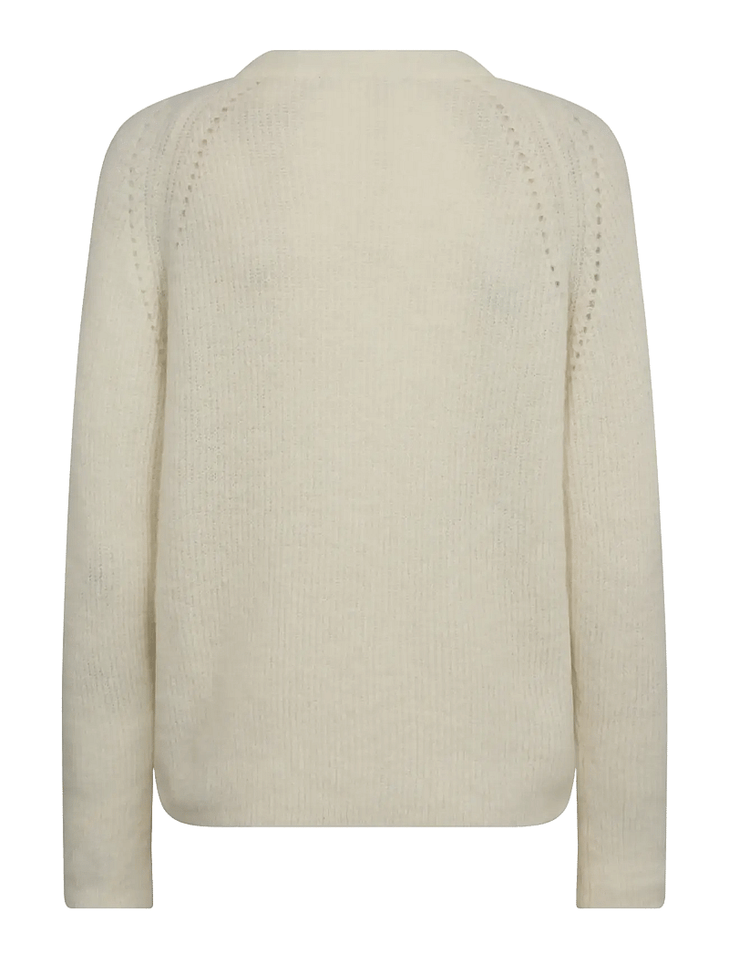MOS MOSH - MMTammy Thora Knit - striktrøjer - ecru - 1