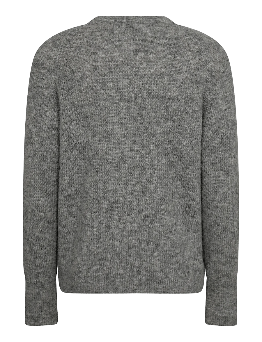 MOS MOSH - MMTammy Thora Knit - stickade tröjor - grey melange - 1
