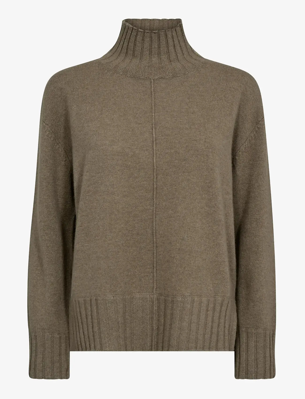 MOS MOSH - MMAima Cashmere Highneck Knit - kaschmir - brindle - 0