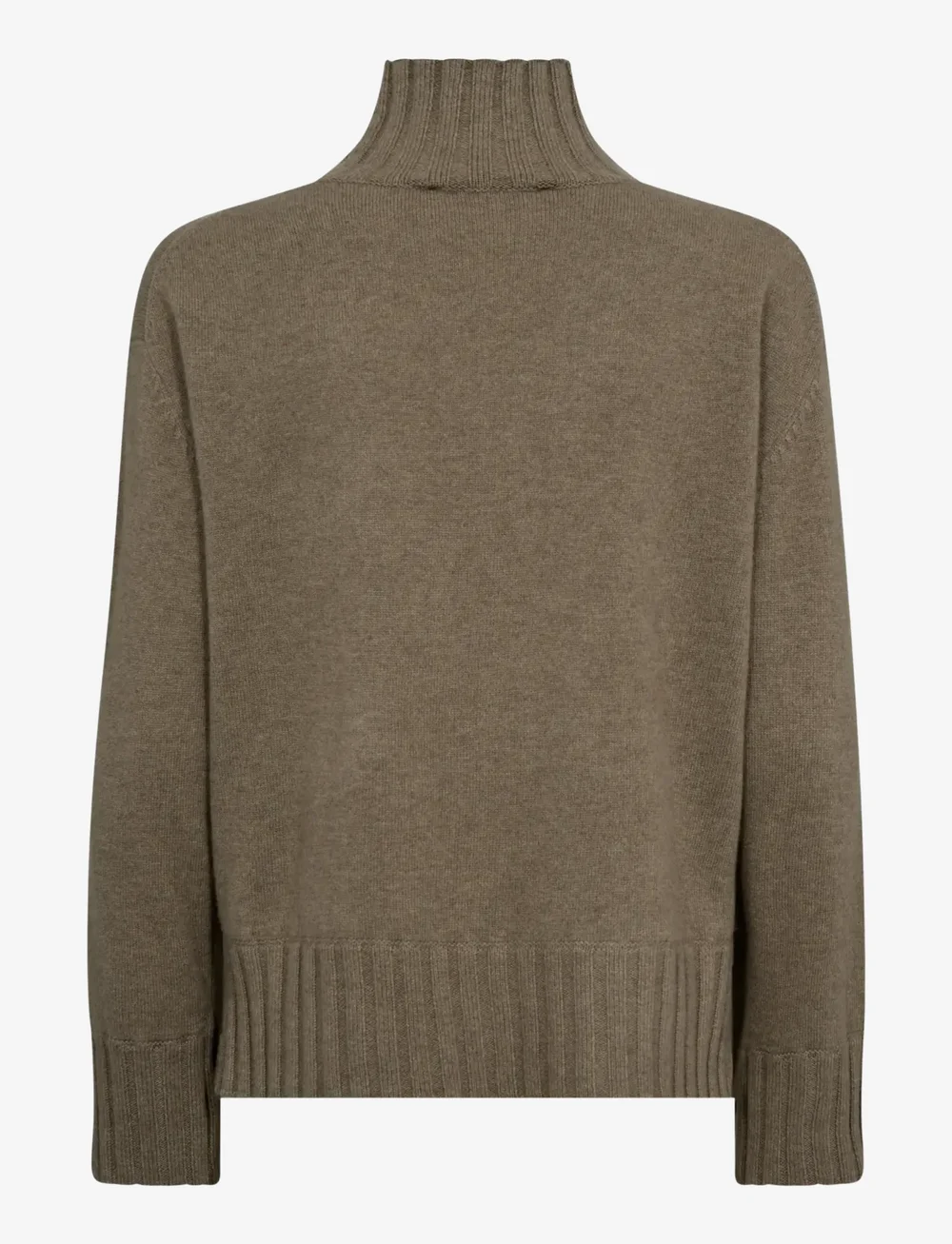 MOS MOSH - MMAima Cashmere Highneck Knit - cashmere - brindle - 1