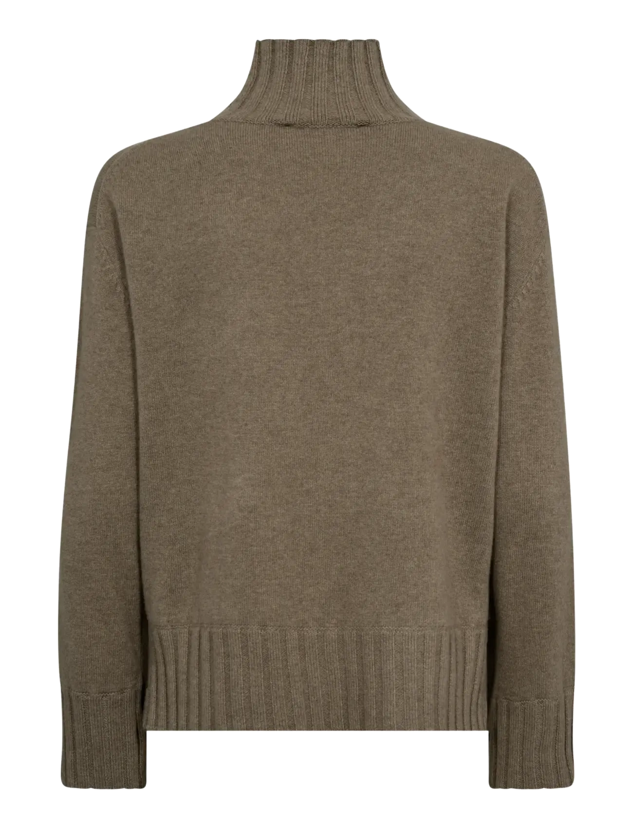 MOS MOSH - MMAima Cashmere Highneck Knit - kasmír - brindle - 1