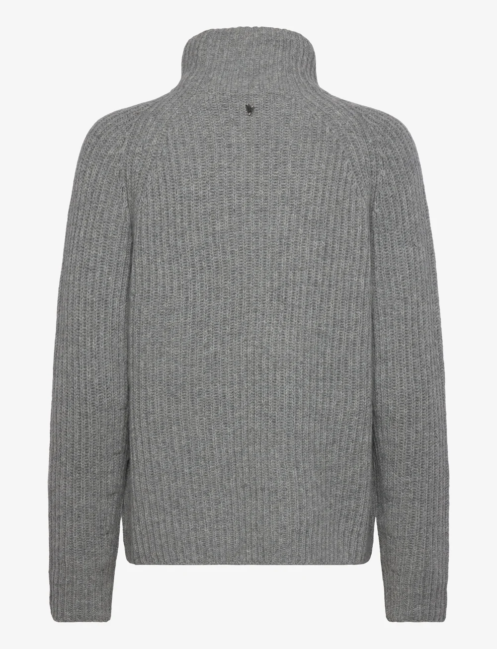 MOS MOSH - MMThyra Highneck Knit - kõrge kaelusega kudumid - sharkskin - 1