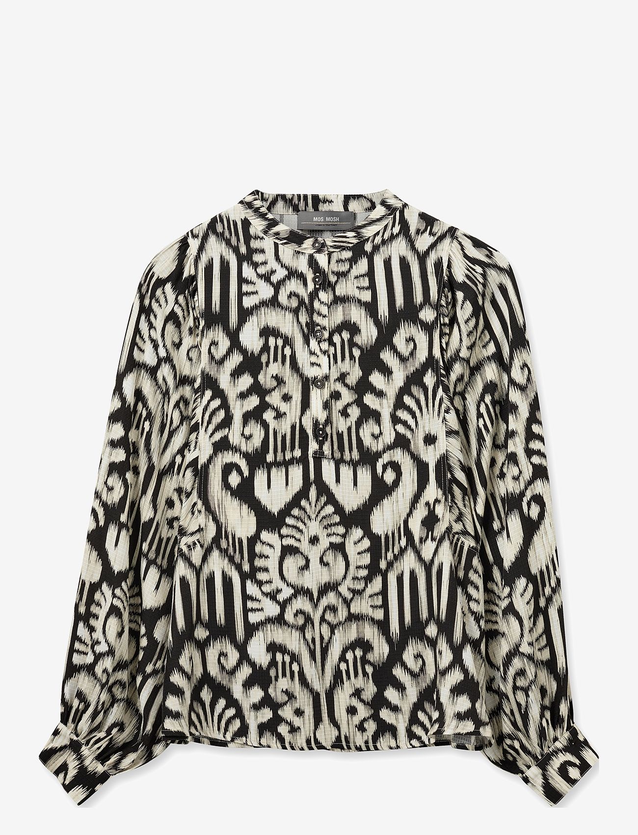 MOS MOSH - MMBirna Noelli Blouse - langærmede bluser - black - 0